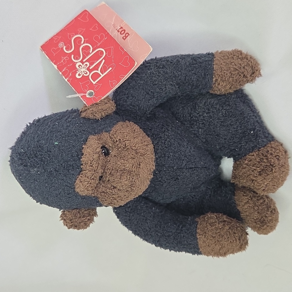 Russ Berrie Gorilla Boz Plush Vintage 1990s Luv Pets 5" Monkey